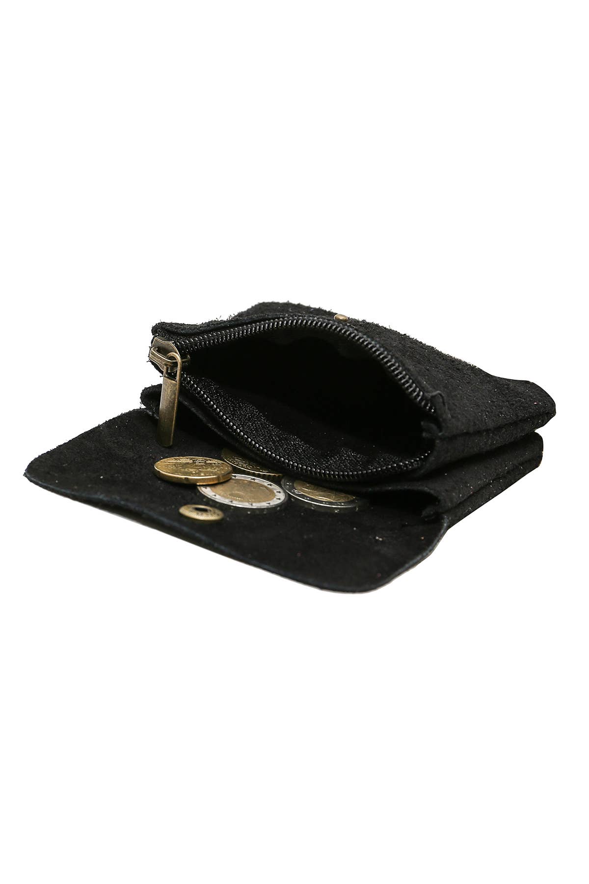 Leather Wallet - Chocolate Suede