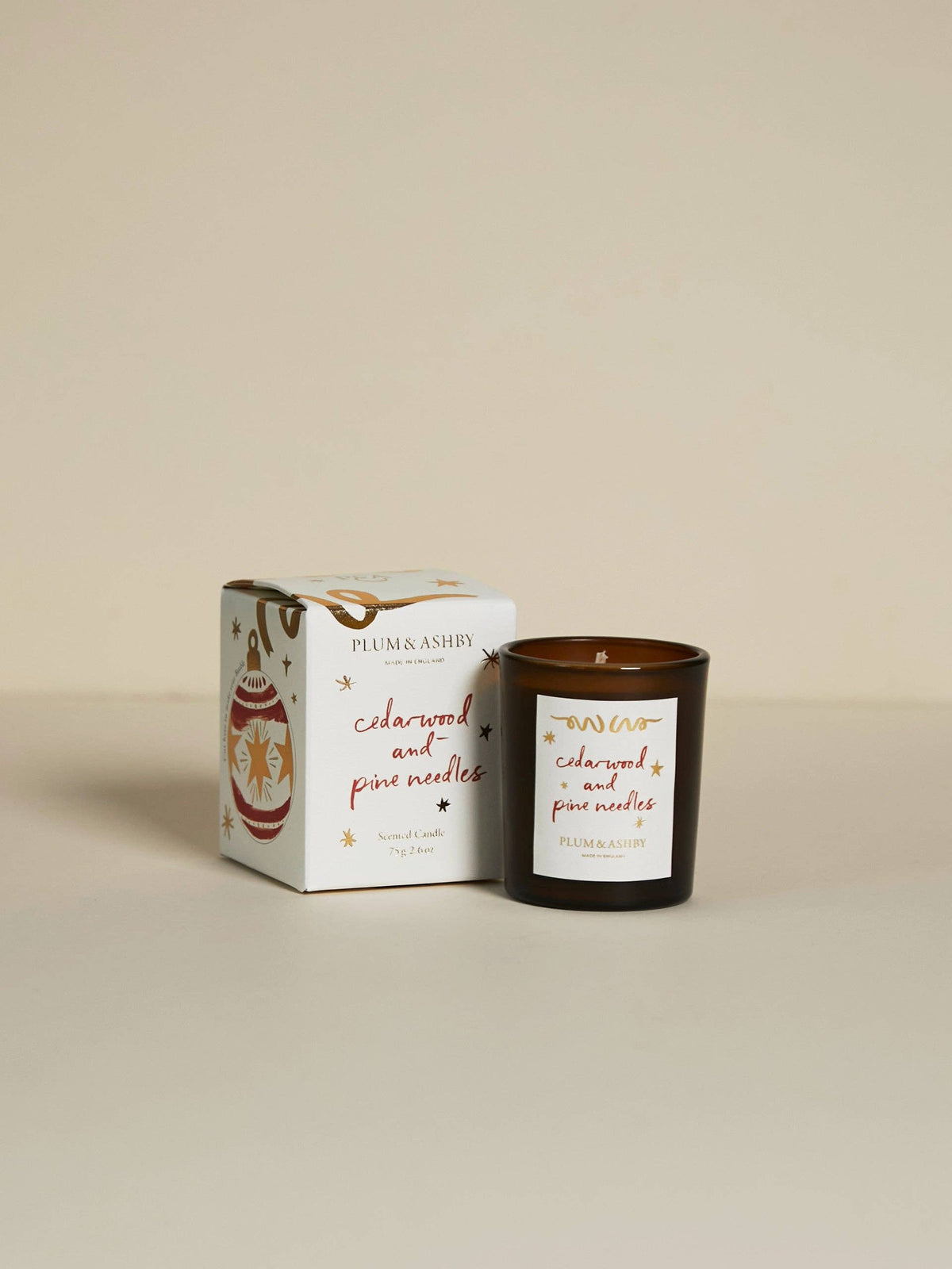 Cedarwood & Pine Needles Votive - Plum & Ashby 75g