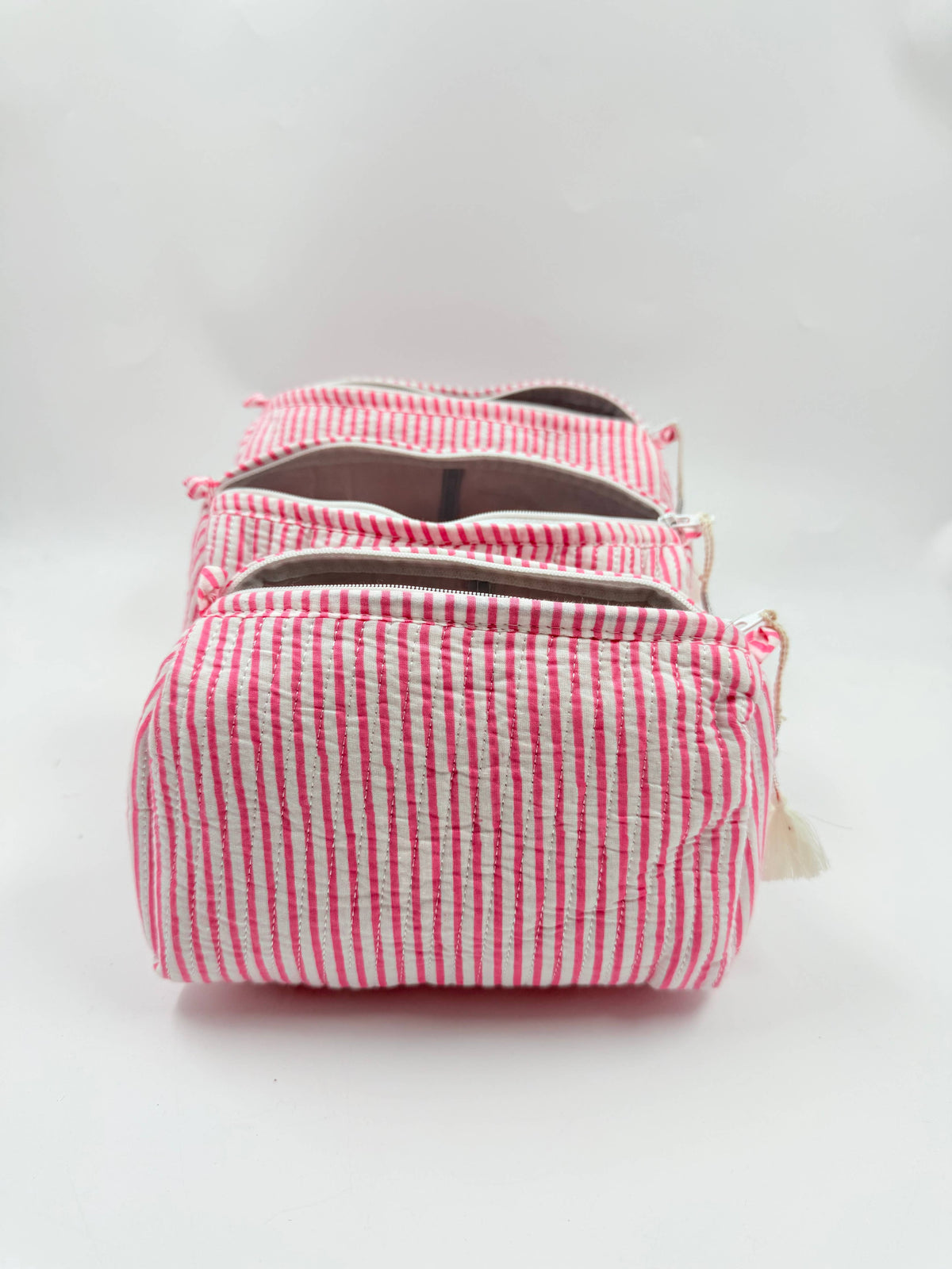 100% Cotton Quilted Washbag - 3 sizes available