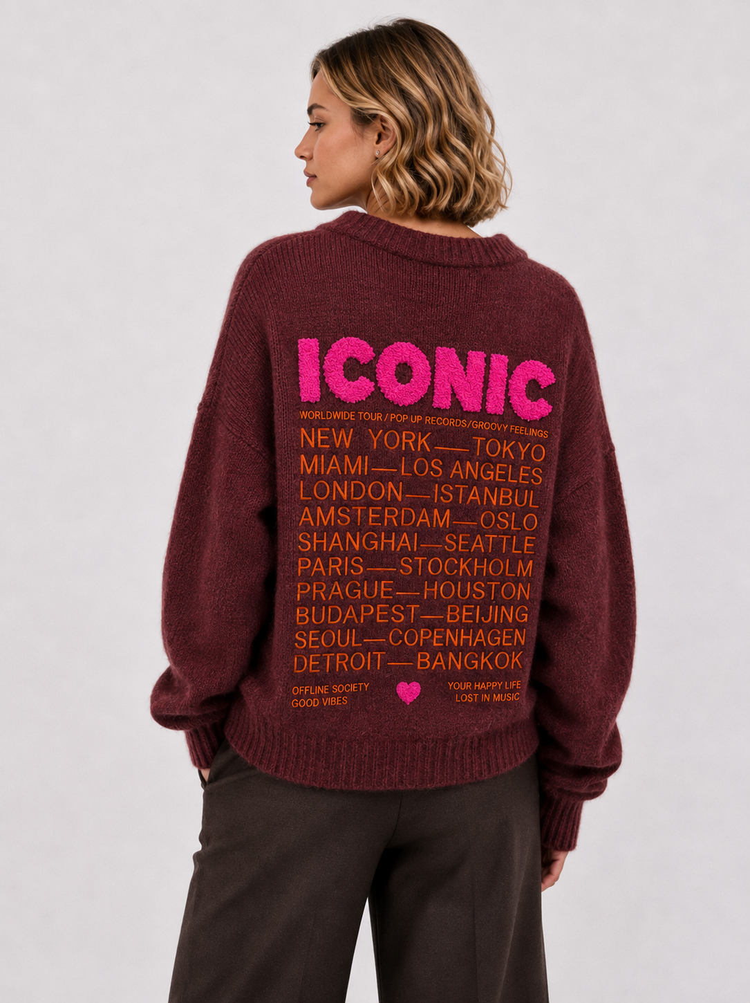 ICONIC Jumper - Bordeaux / One size
