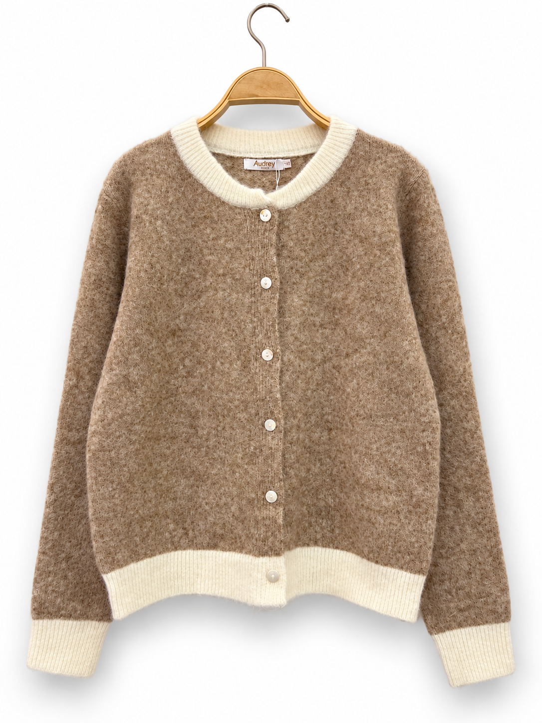 Two-tone Cardigan - Taupe