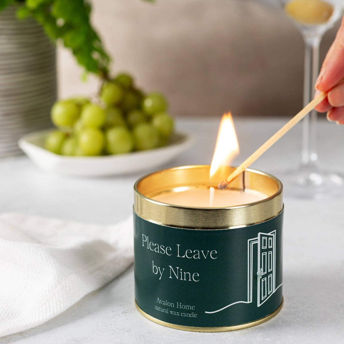 Please Leave By Nine Tin Candle: Honey and Tonka