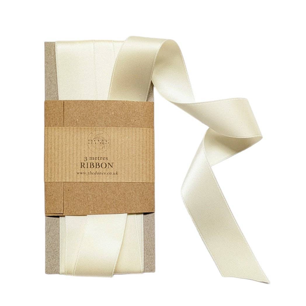 Ivory Luxury Double Faced Satin Ribbon