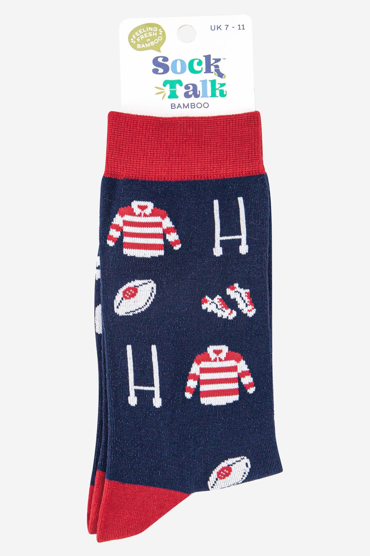 Rugby Mens Bamboo Socks in Navy Blue