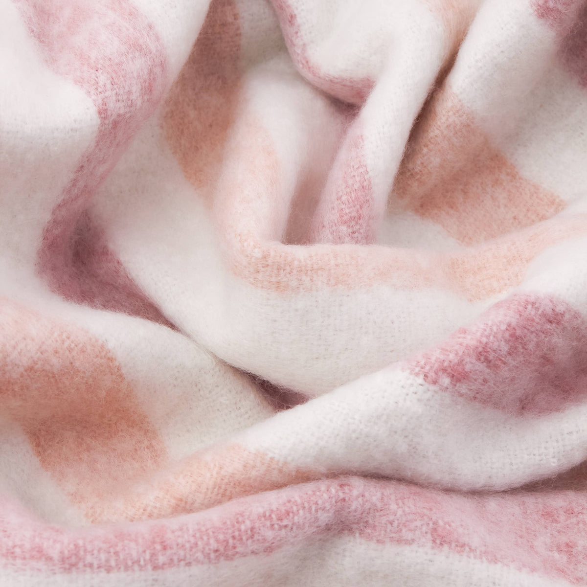 Woven Stripe Throw Pink Stripes
