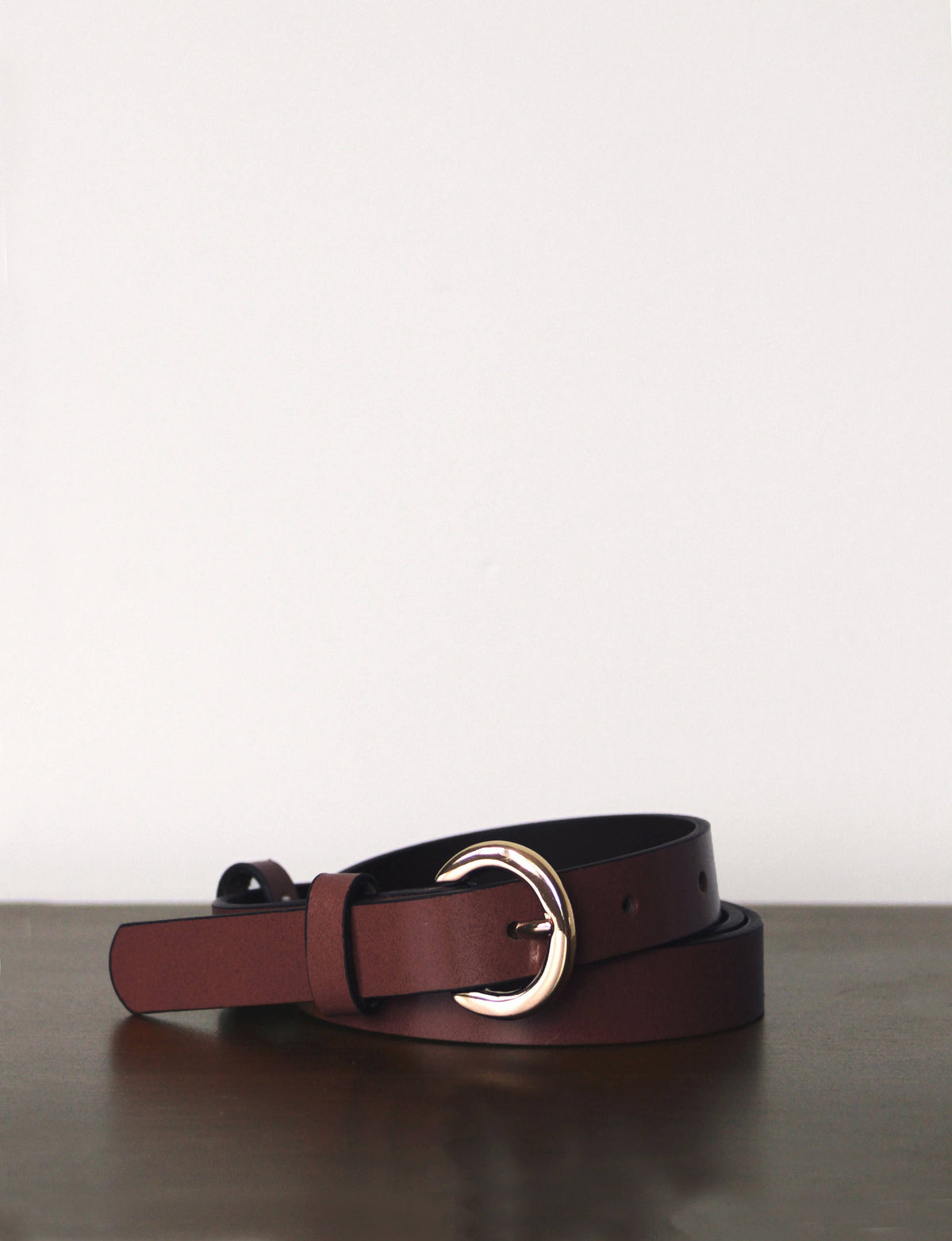 NLB02 Leather Fashion Belt: Navy / 12