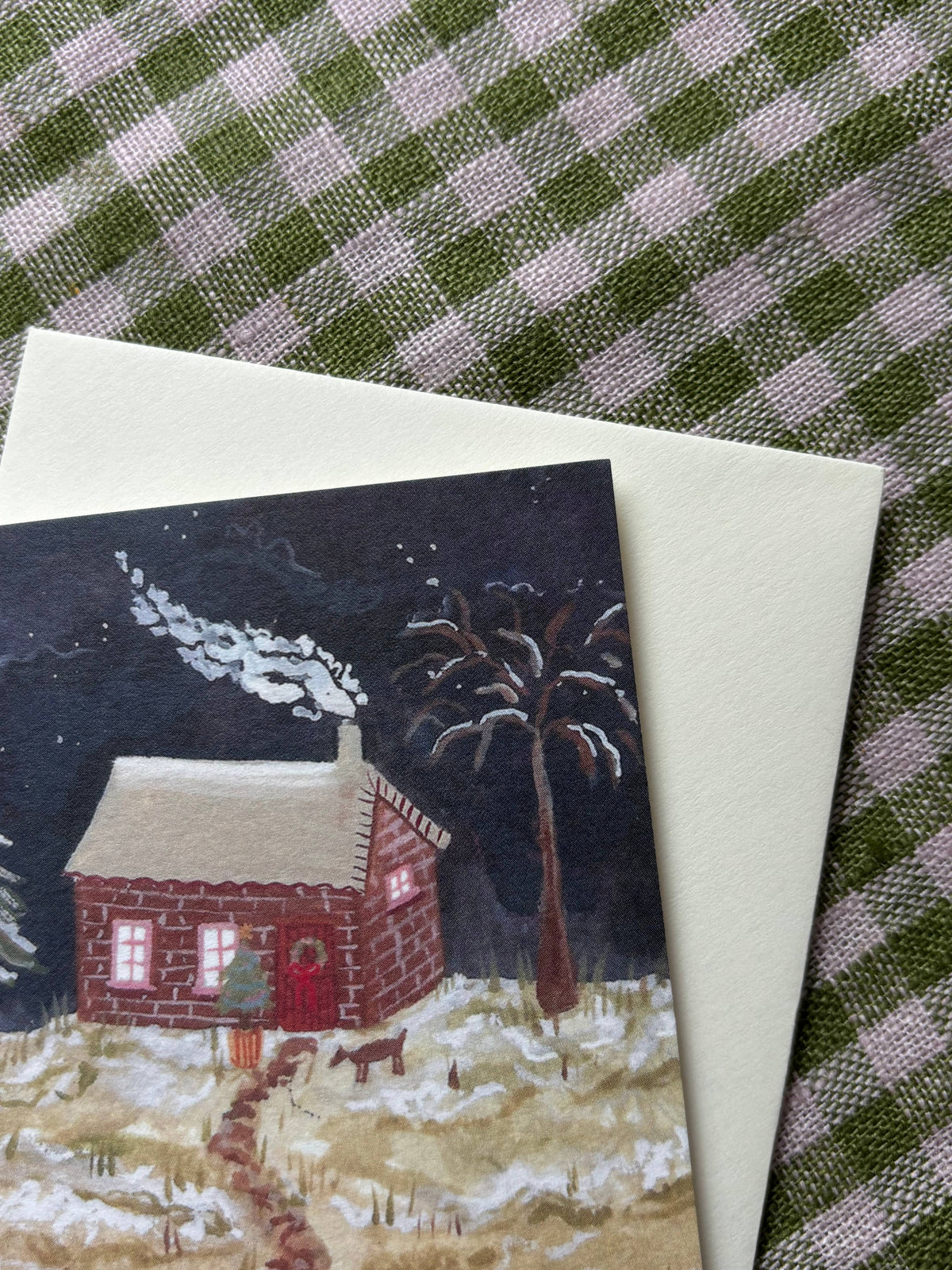 Cosy Cottage mini Christmas card