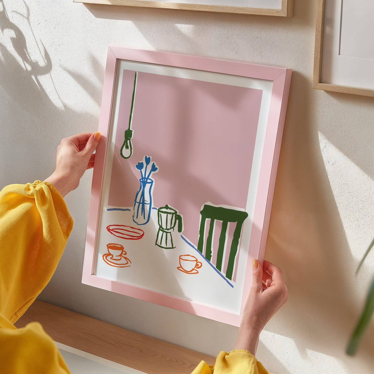 Breakfast Scene Kitchen Print: A4