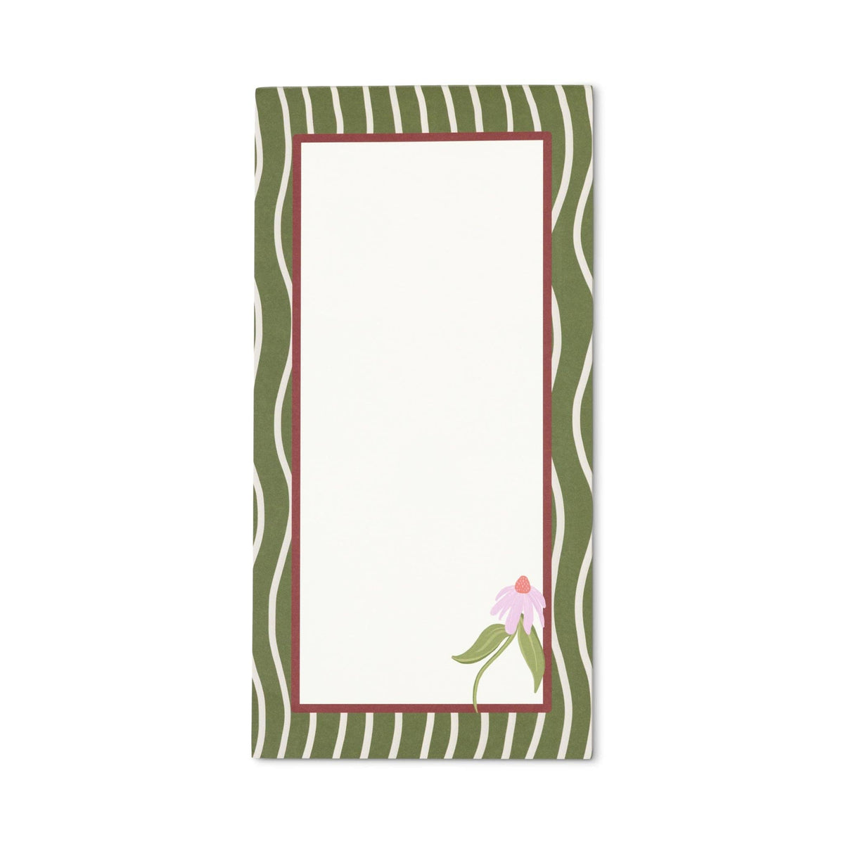 Framed Floral List Pad - Coneflower