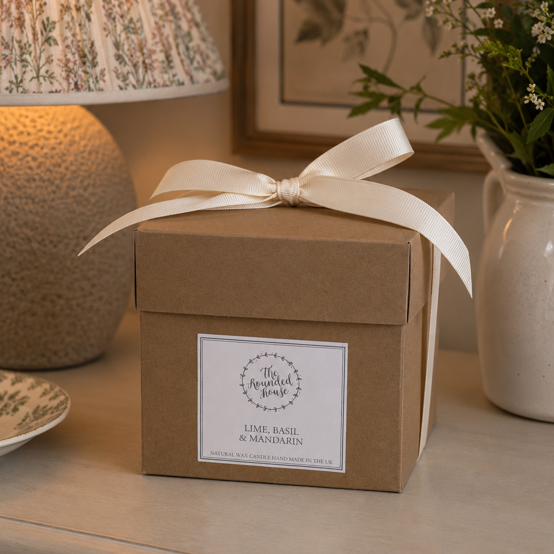 Large Three Wick Candle by The Rounded House - Orange, Clove and Cinnamon