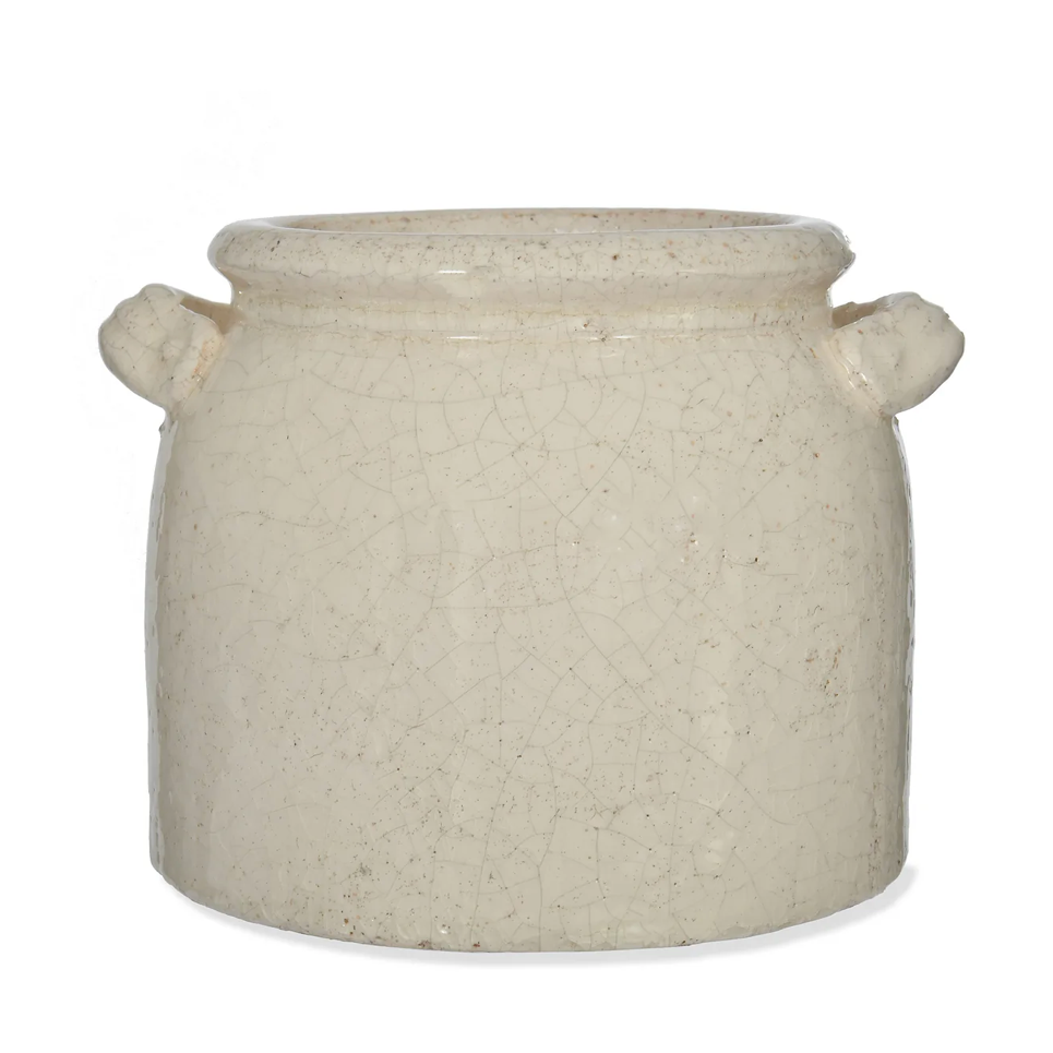 Crackle Glaze Chunky Pot