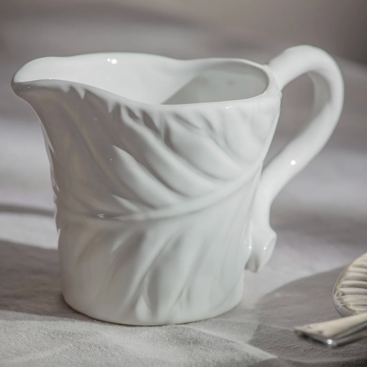 Small Textured Leaf Jug