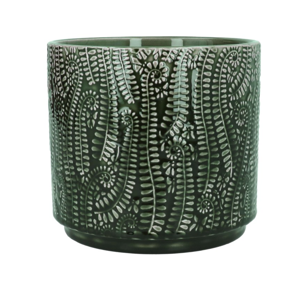 Dark Green Ferm Stoneware Pot
