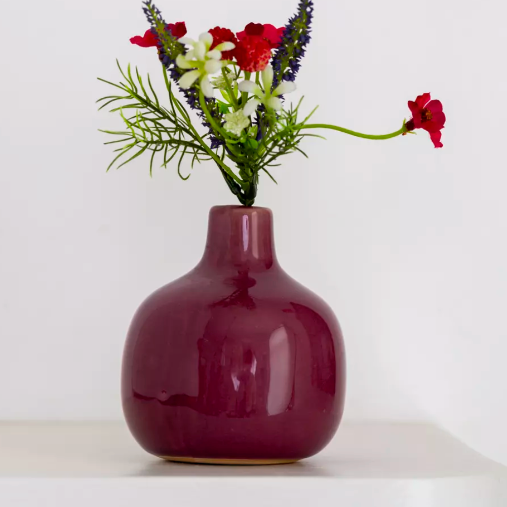 Stem Bud Vase - Berry Pink