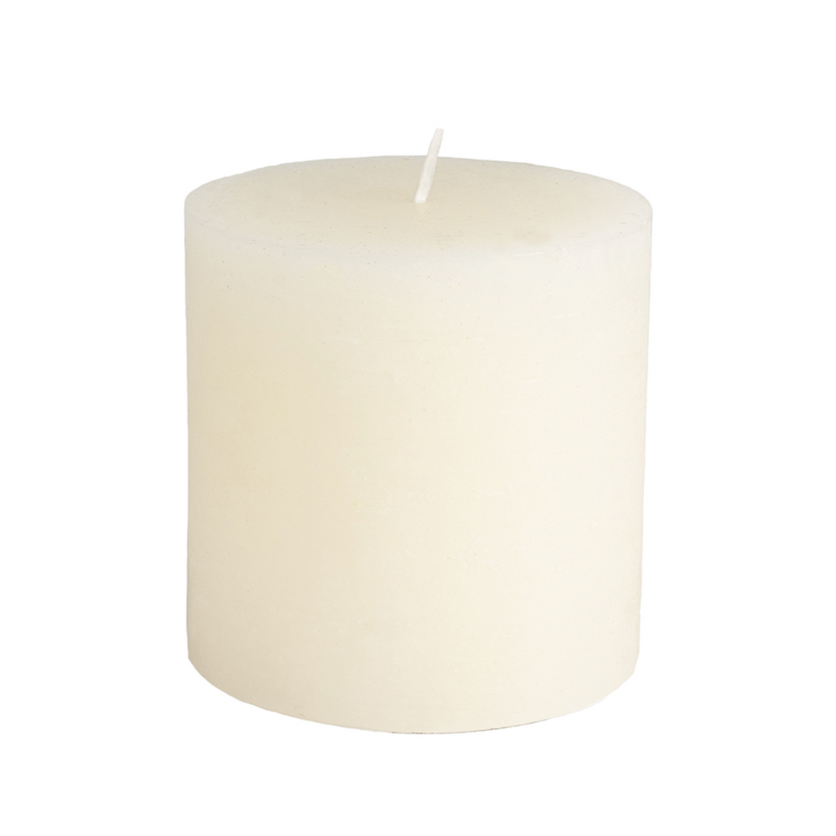 Rustic Pillar Candle Ivory 100mm x 100mm
