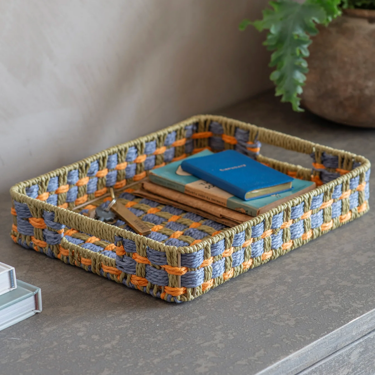 Colourful Woven Tray