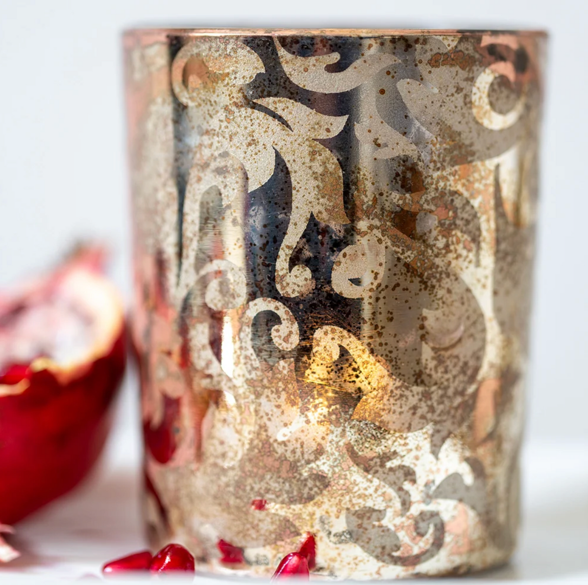 Votive Holder Autumn Leaves Large
