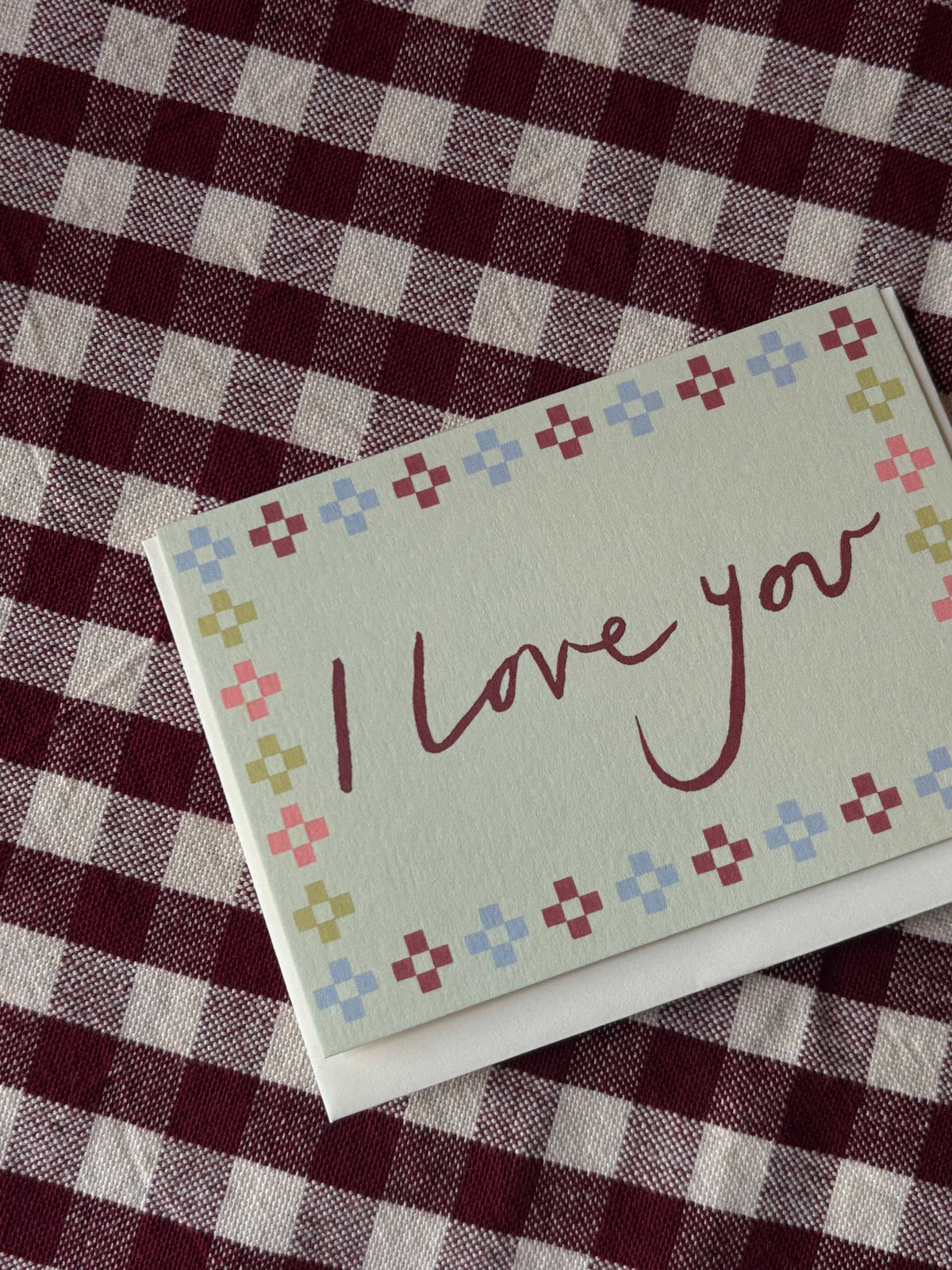 Folk I Love You mini card
