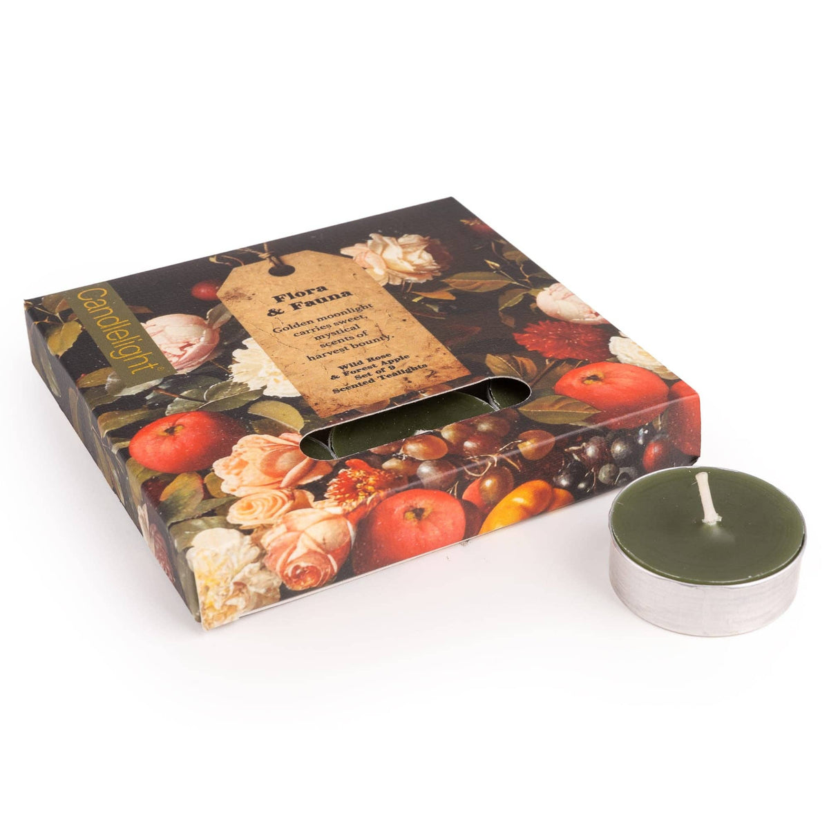 Set of 9 Tealights - Flora & Fauna 6pk