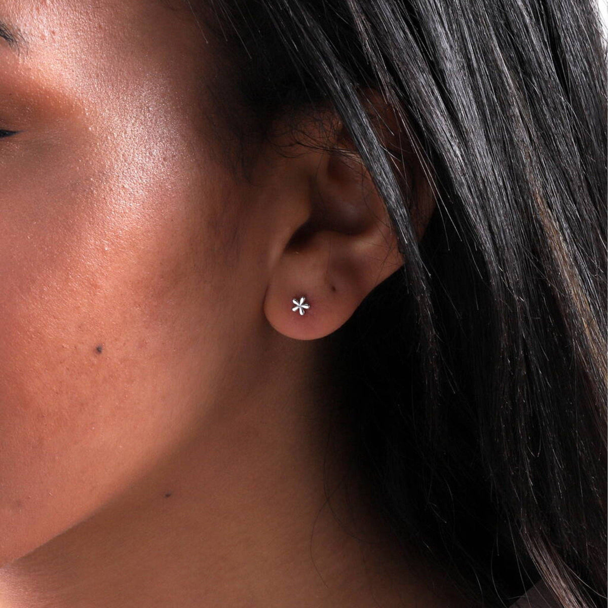 Sterling Silver Earrings Happy Birthday: Gold