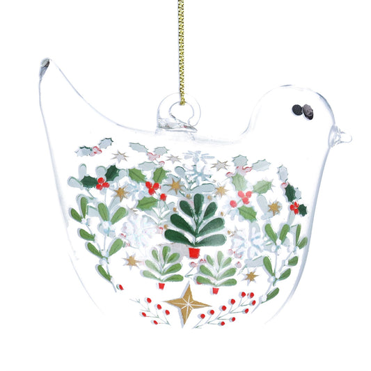 Glass Decorative Hanging Bird