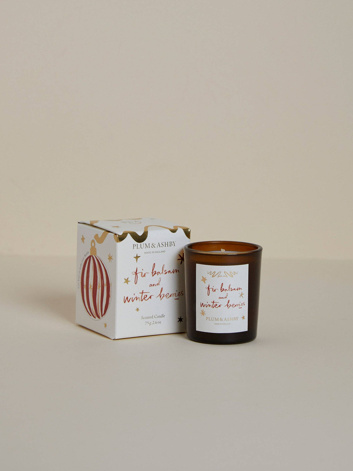 Fir Balsam & Winter Berries Votive - Plum & Ashby 75g