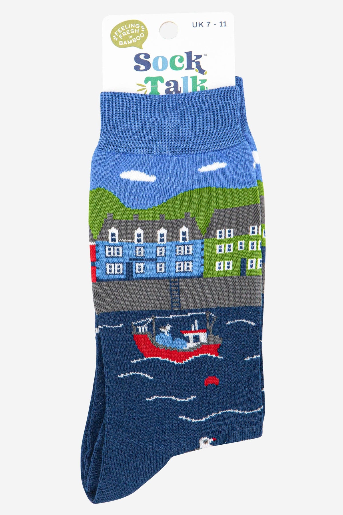 Fishing Mens Bamboo Socks