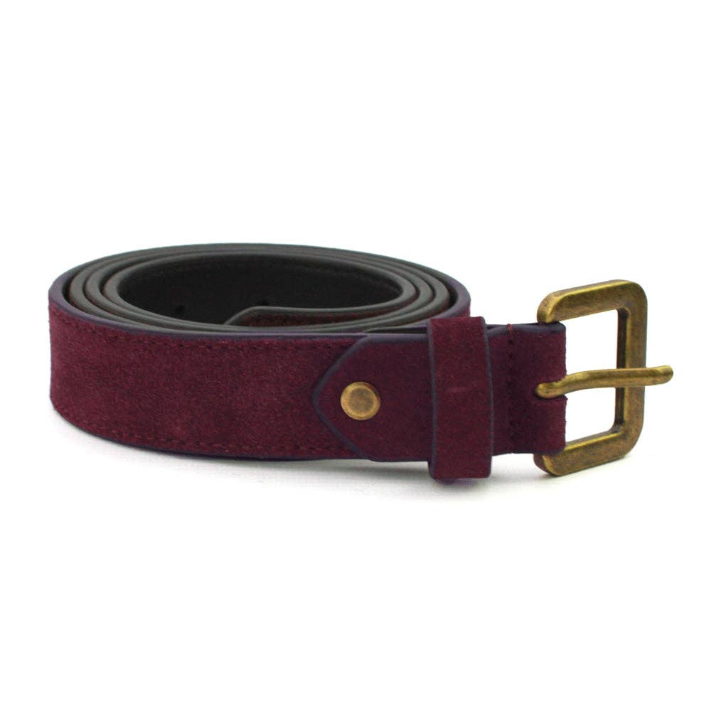 Alessia Suede Belt: Olive / 10