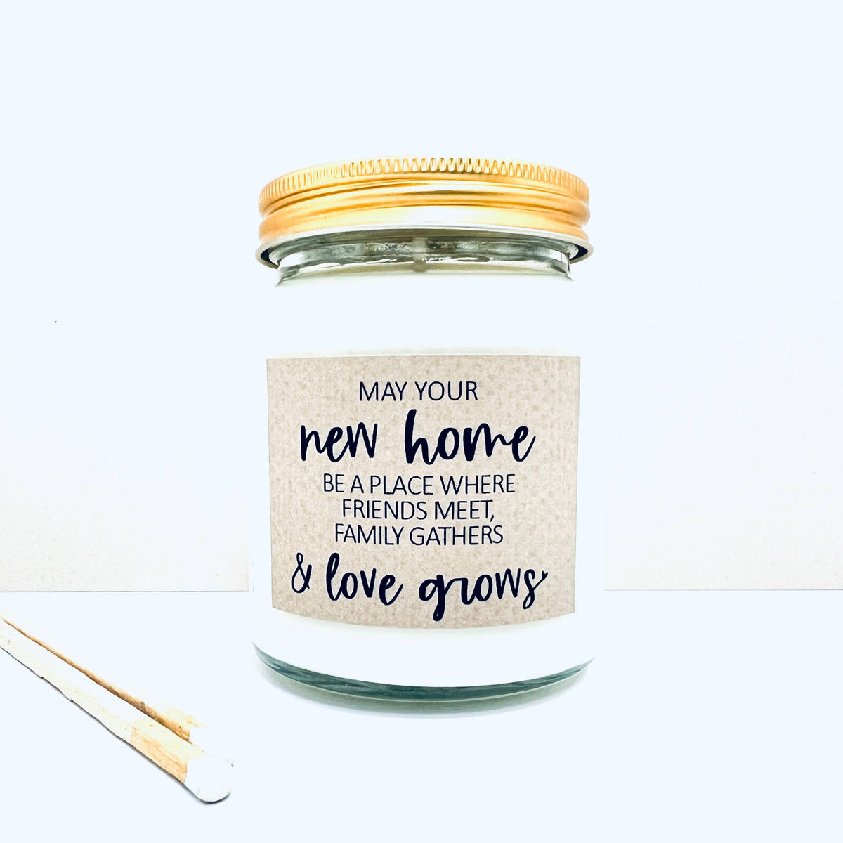 New Home Handmade Soy Scented Candle - Mimosa Flower and Mandarin