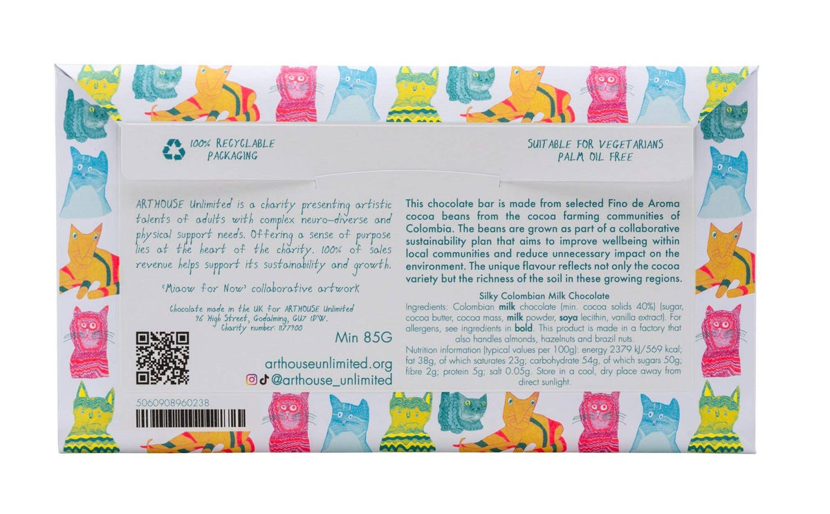 Miaow for Now - Silky Milk Chocolate Bar