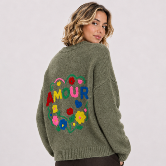 Amour Knitted Jumper - Khaki