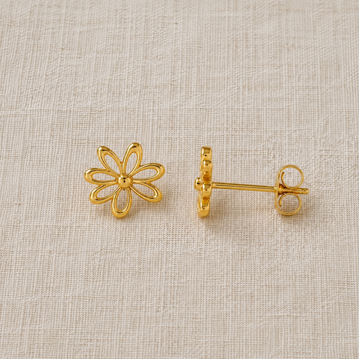 Mini Doodle Heart Studs by Estella Bartlett