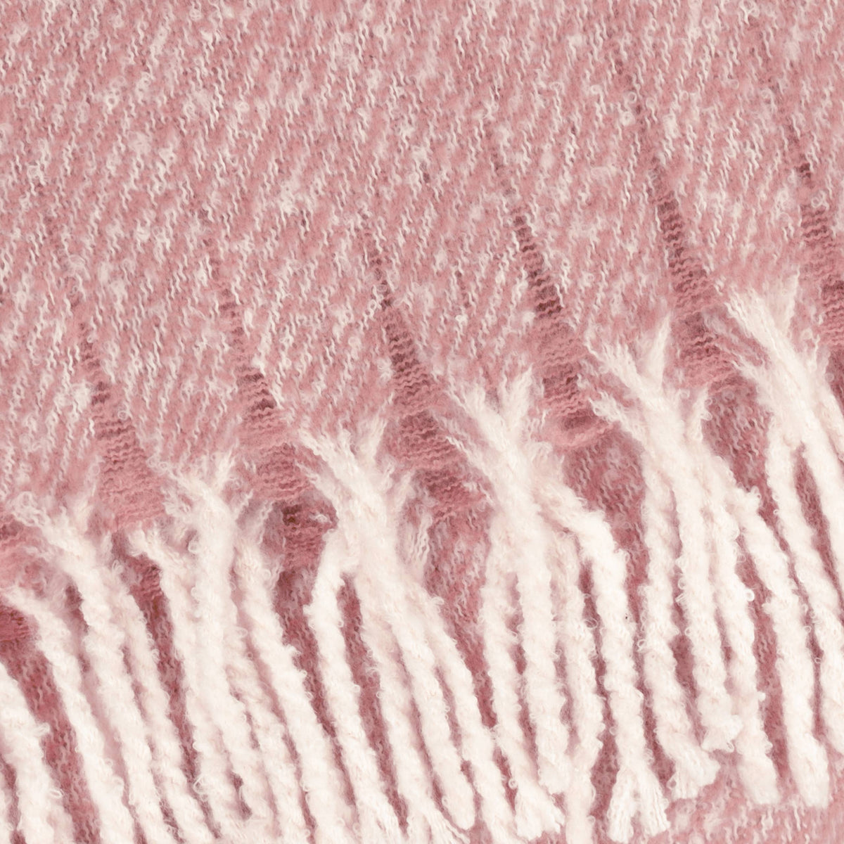 Isla Woven Tasselled Throw Heather: Heather