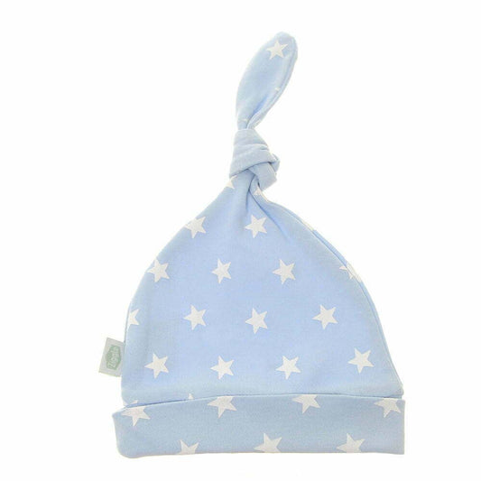 Blue With White Stars Hat: Light Blue|White / Single