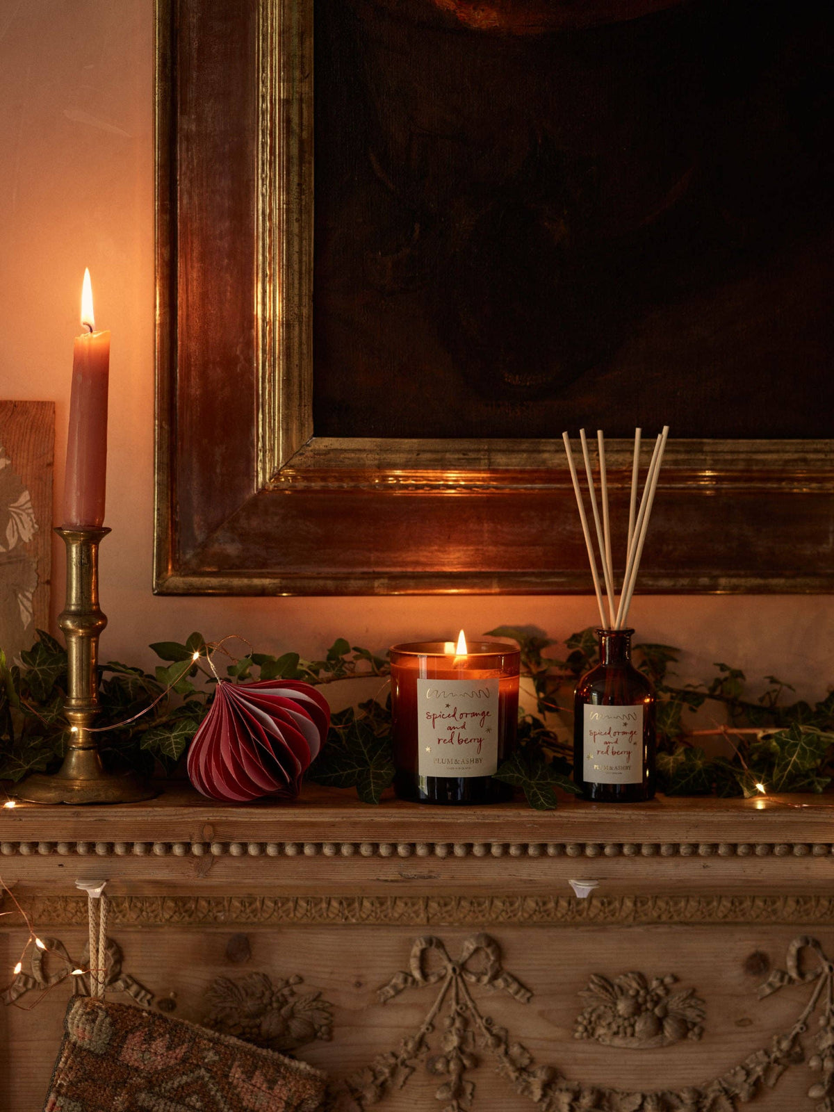 Spiced Orange & Red Berry Candle - Plum & Ashby 220g