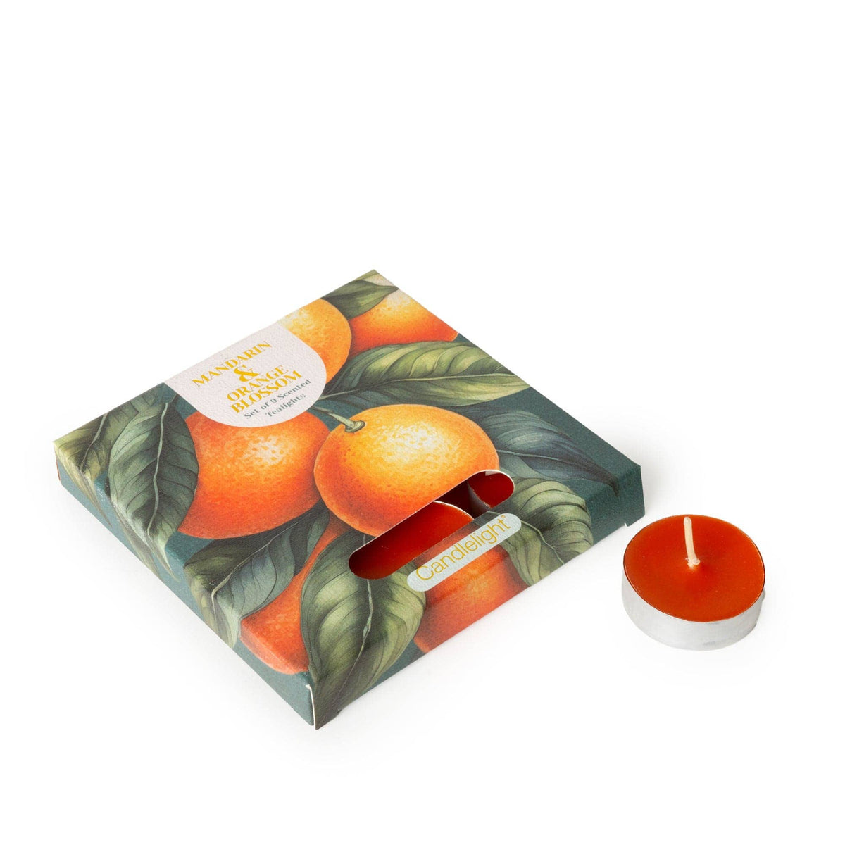 Set of 9 Tealights  -  Mandarin And Orange Blossom