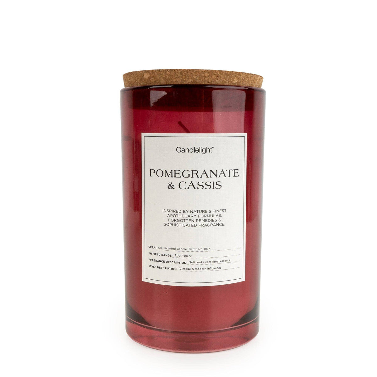 Large Glass Jar with Cork Lid