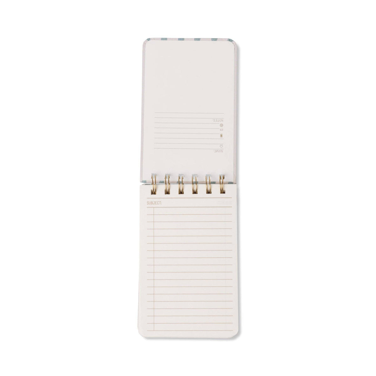 Tulip Twin Wire Notepad - Wavy Blue