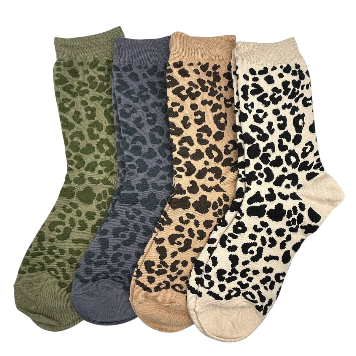 Leopard Socks -  Sand