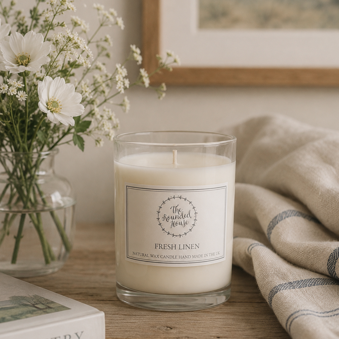 The Rounded House Candle - Lime Basil Mandarin
