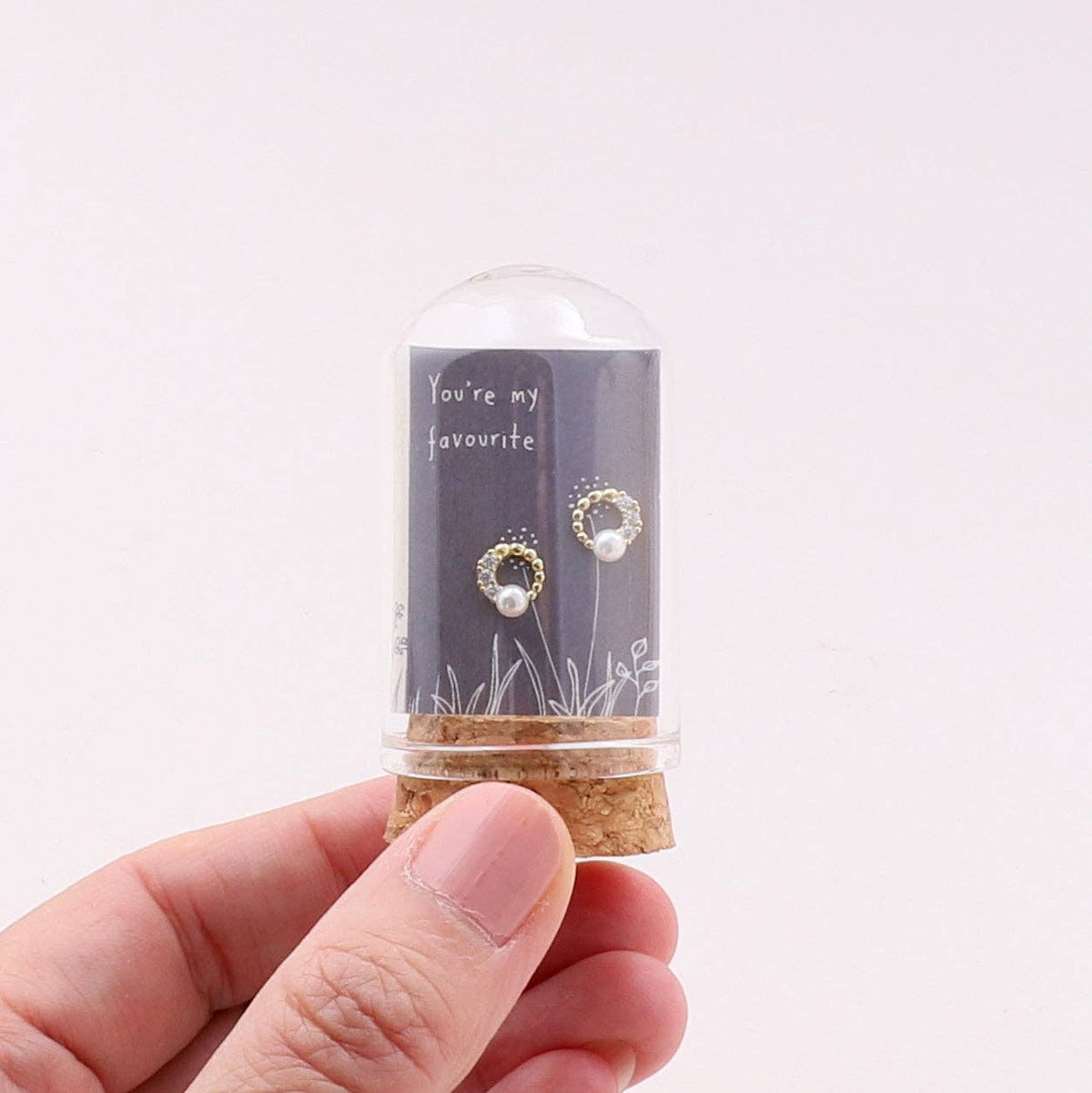Full Moon Pearl Gold Plated Earrings
