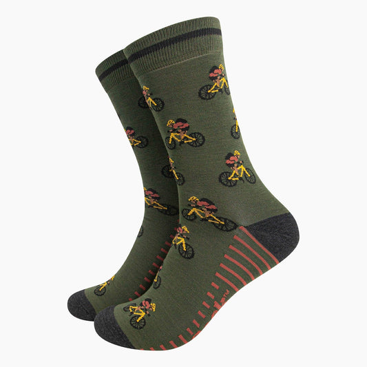 Mountain Bike Mens Bamboo Socks