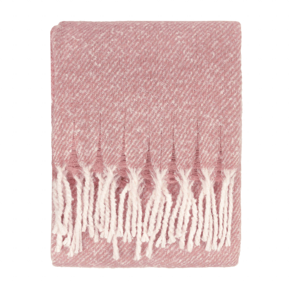 Isla Woven Tasselled Throw Heather: Heather