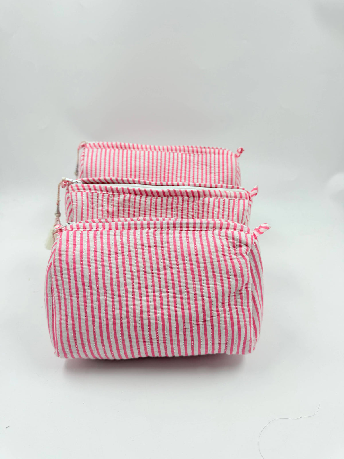 100% Cotton Quilted Washbag - 3 sizes available