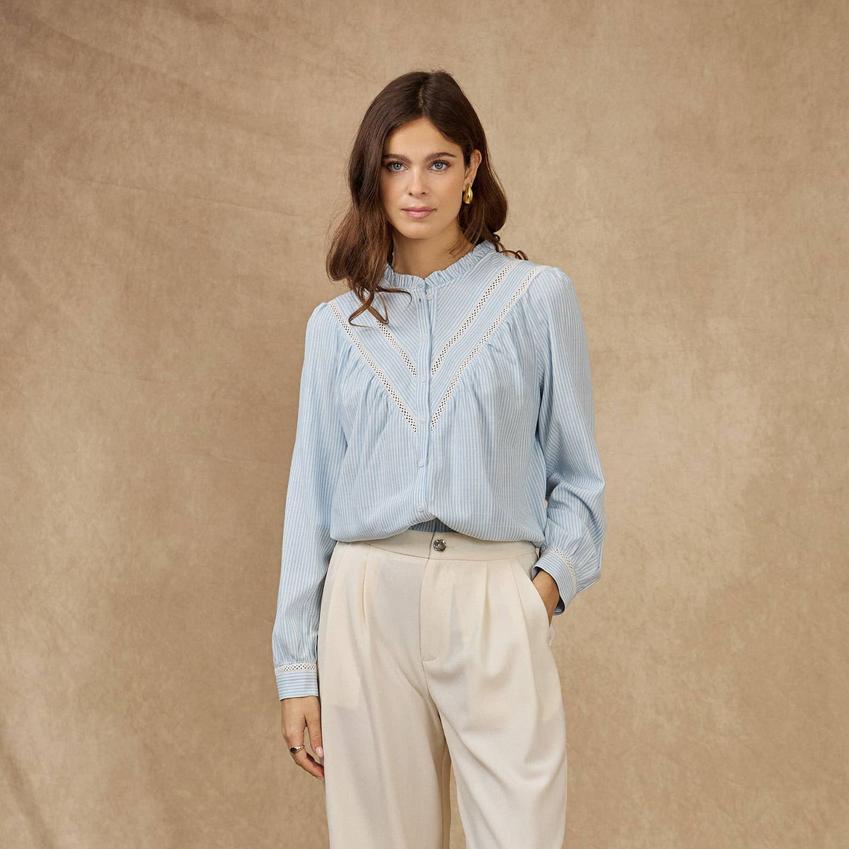 Gigi striped blouse - Blue