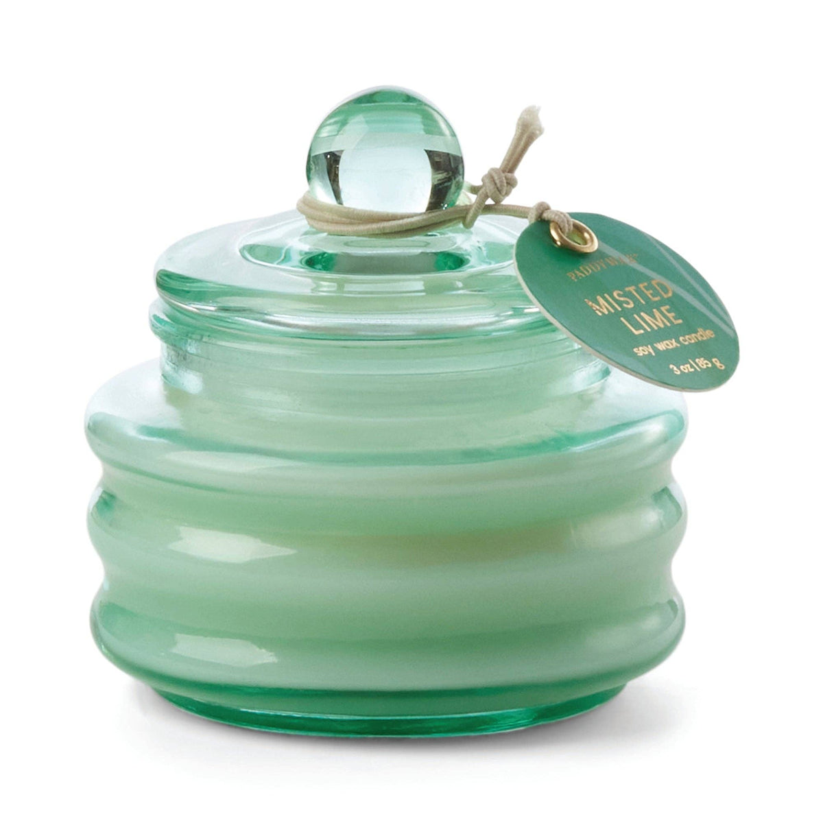 Glass Candle in Green - Misted Lime