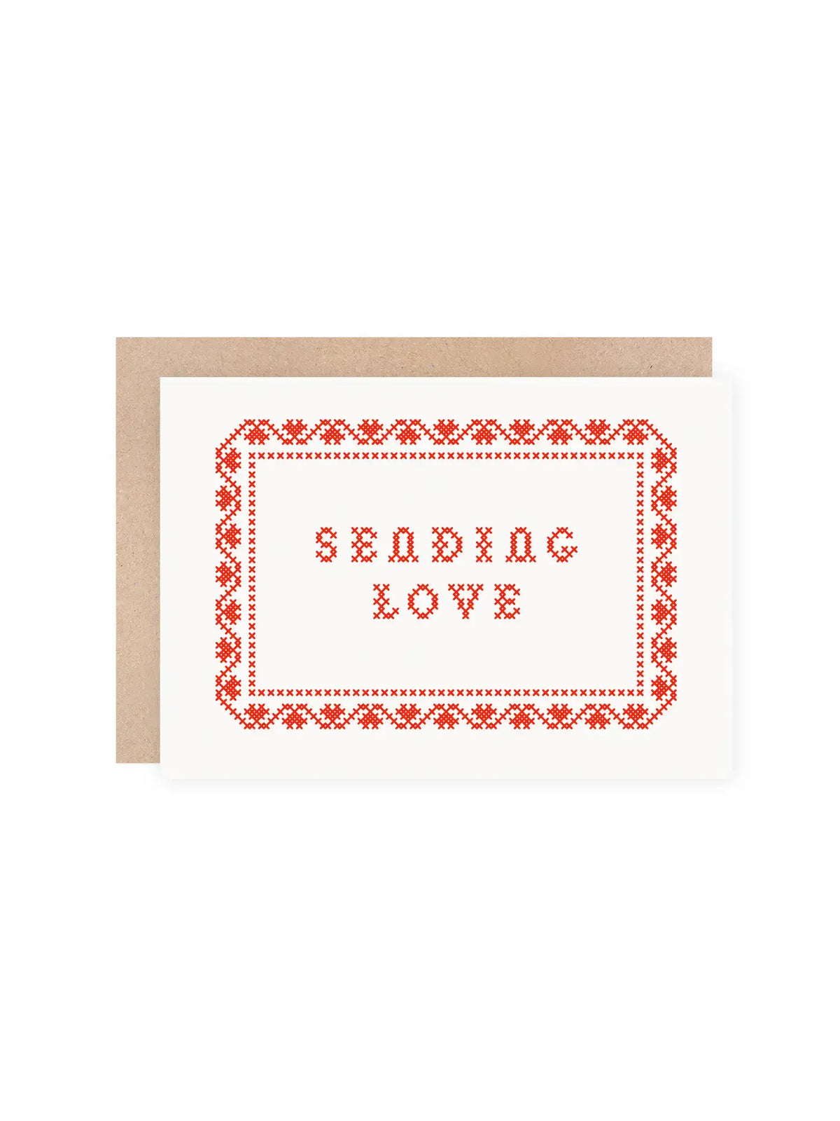 Sending Love Cross Stitch Card | Thinking of You | Get Well: No (Naked)
