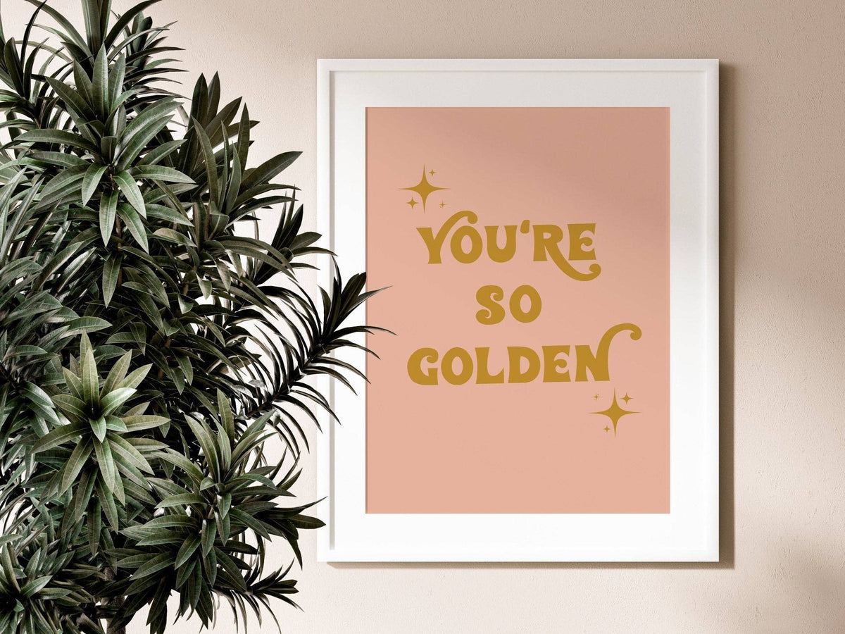 You're So Golden- Harry Styles Print: A4