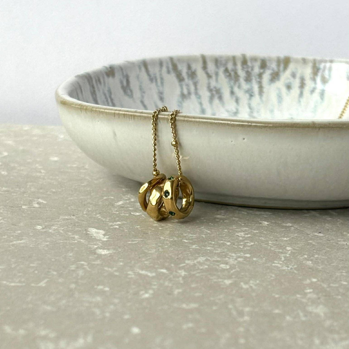 Ring Trio Necklace