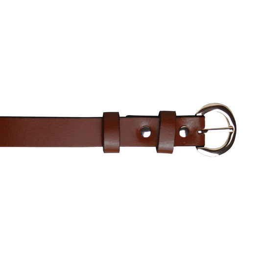 NLB02 Leather Fashion Belt: Brown / 10